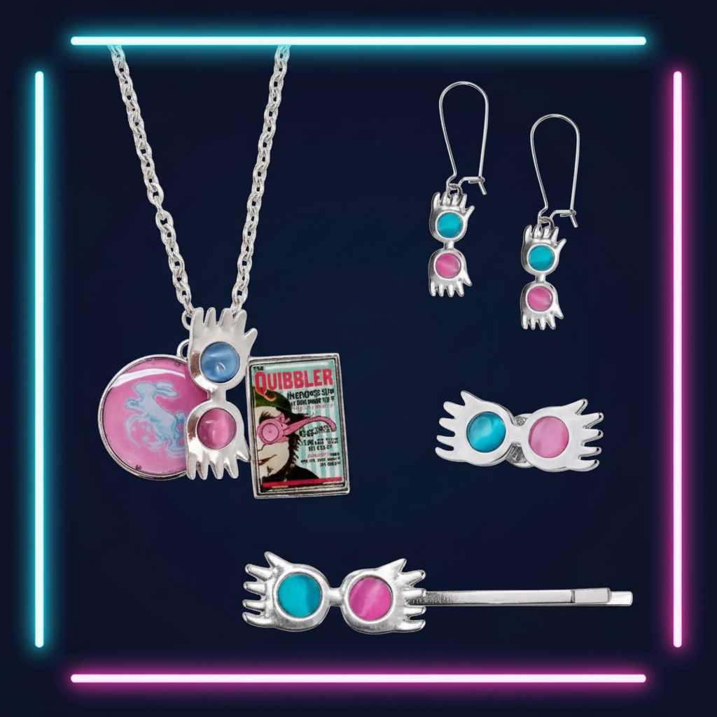 Bijoux Luna Lovegood Fond Sombre Uni