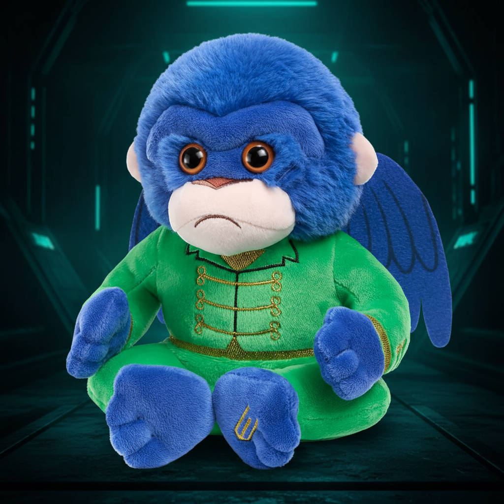 Peluche Singe Volant Chistery Wicked - Visuel néon futuriste