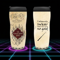 Mug de voyage Harry Potter - La Carte du Maraudeur - Visuel néon futuriste