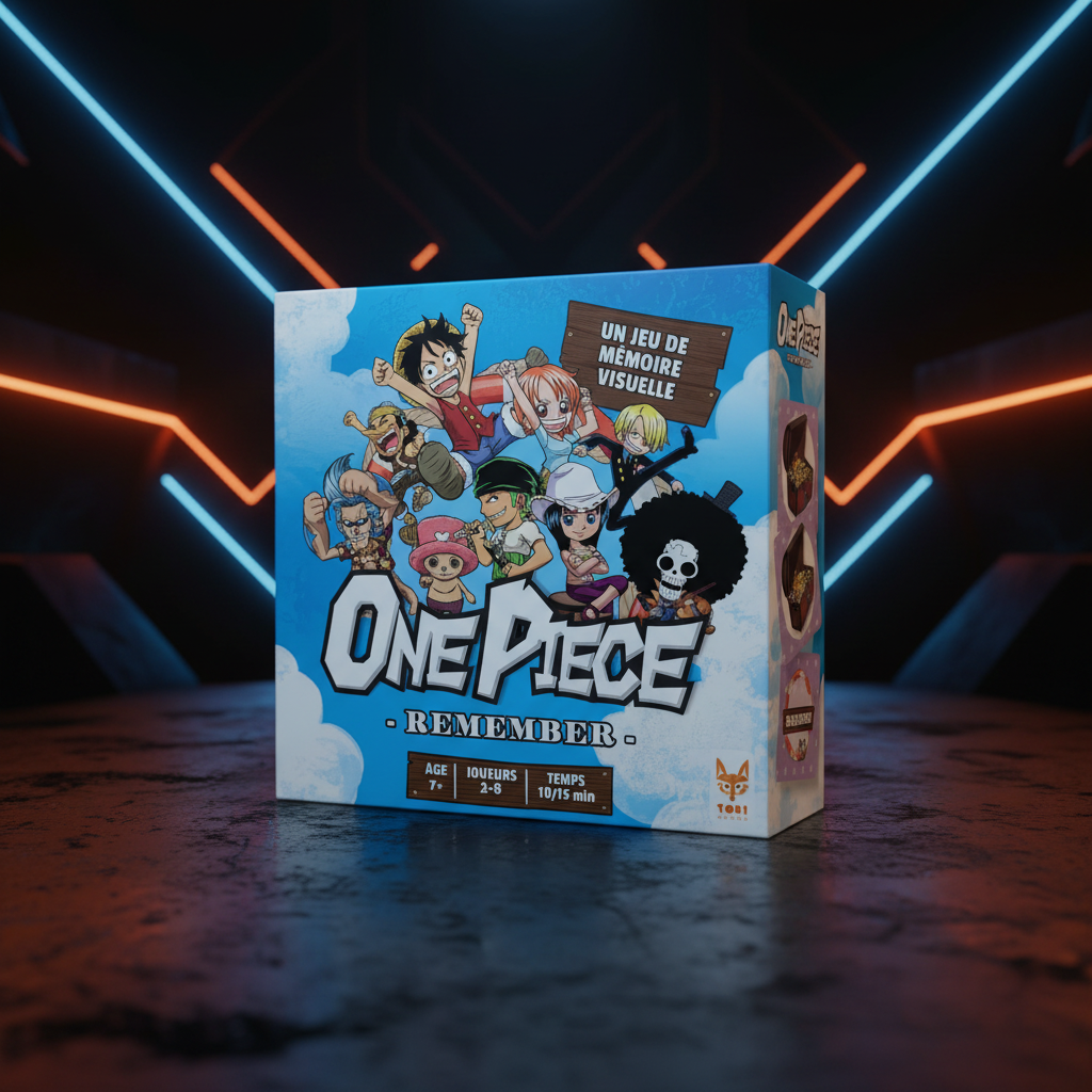 One Piece Remember - Boîte néon futuriste