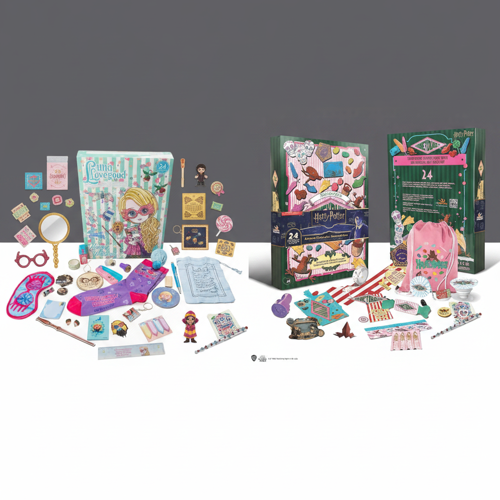 Calendriers de l'avent Harry Potter Luna Lovegood et Honeydukes avec tous les cadeaux
