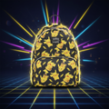 Mini sac à dos Pikachu - visuel néon face