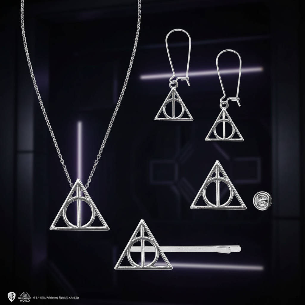 Pack Bijoux Reliques de la Mort - Visuel néon futuriste bijoux