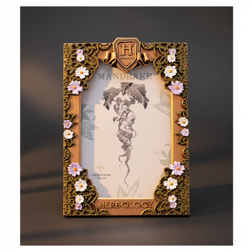Cadre photo Harry Potter Herbologie Mandrake vue de face Nemesis Now