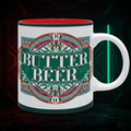Mug Butterbeer Label - Visuel néon futuriste