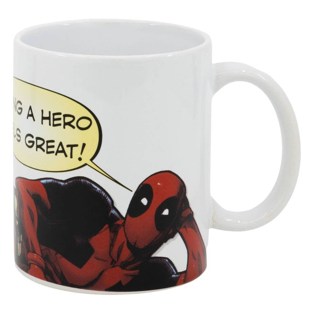 Mug Marvel Deadpool – « Being a Hero Feels Great! » | 320 ml